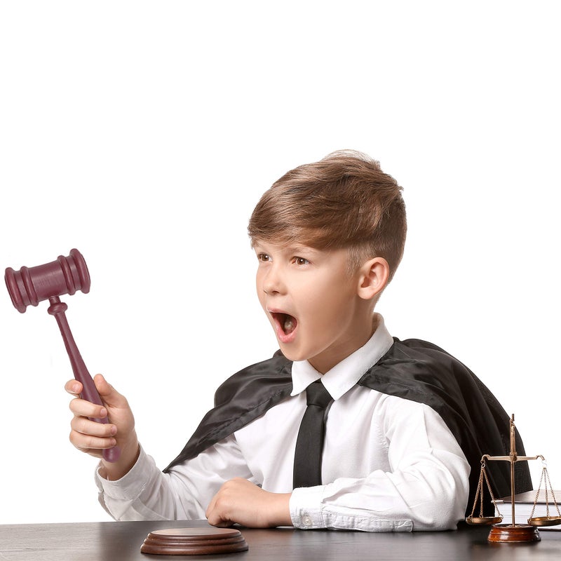 Skeleteen Judge Gavel Costume Accessory - Justice Costume Accessories Props for Courtroom - 1 Piece - Image 4